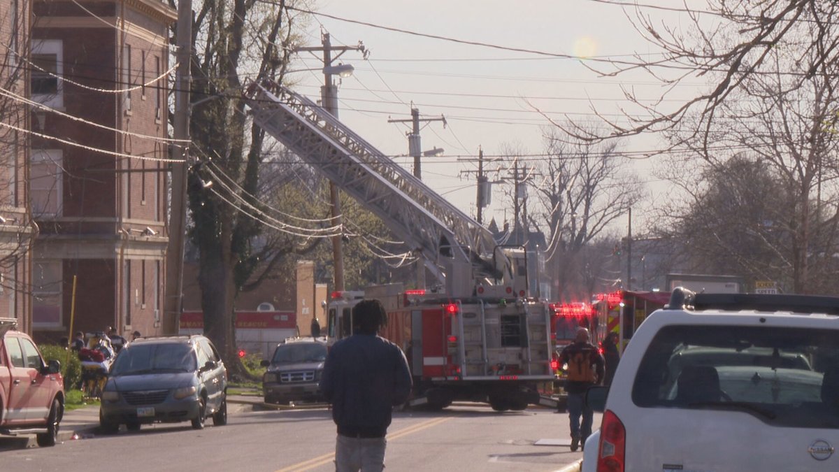 A fire in a Cincinnati apartment building Sunday morning killed multiple animals and displaced two people, according to the Cincinnati Fire Department