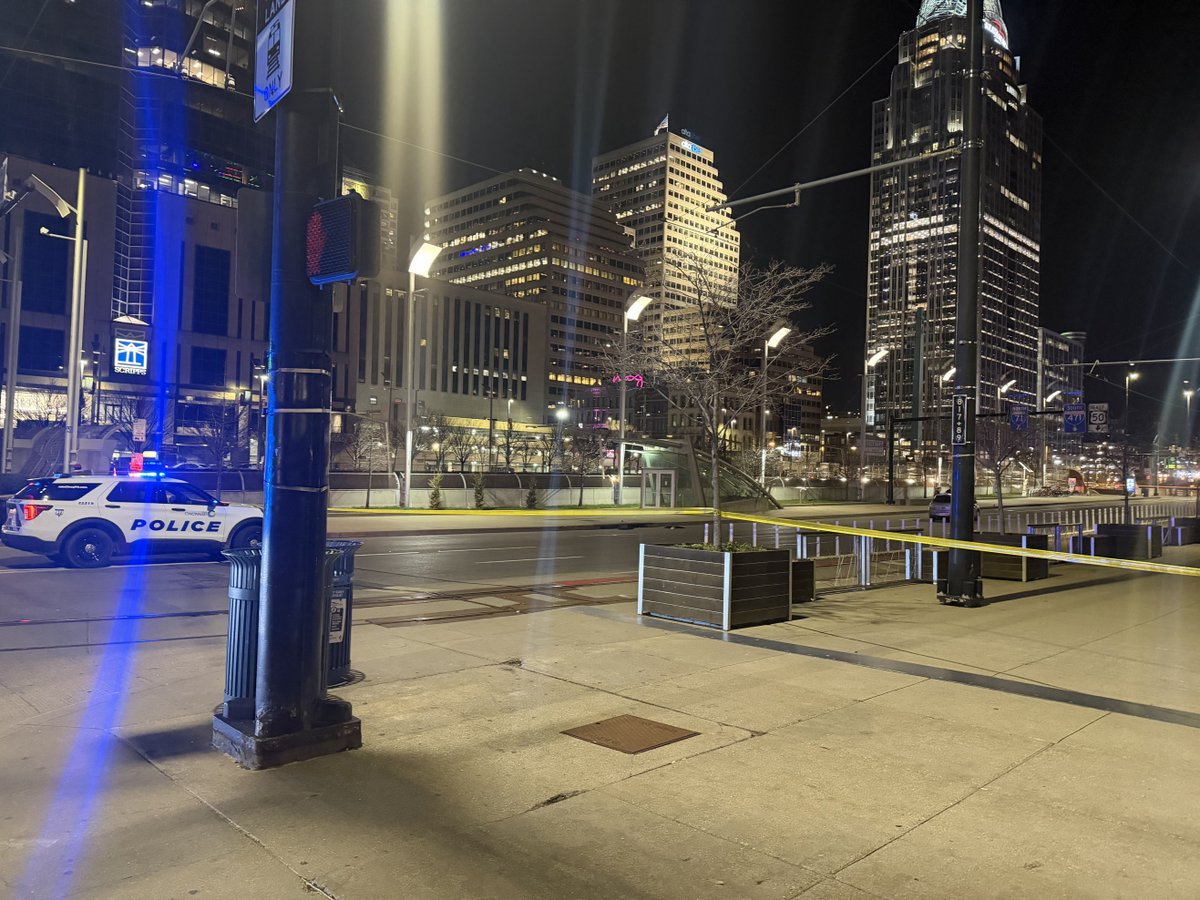One person is in critical condition after being hit by a car in Downtown Cincinnati Thursday night, police said