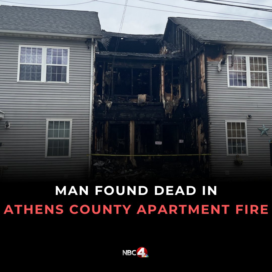 A man has been confirmed dead after a fire destroyed an Athens County apartment Tuesday morning