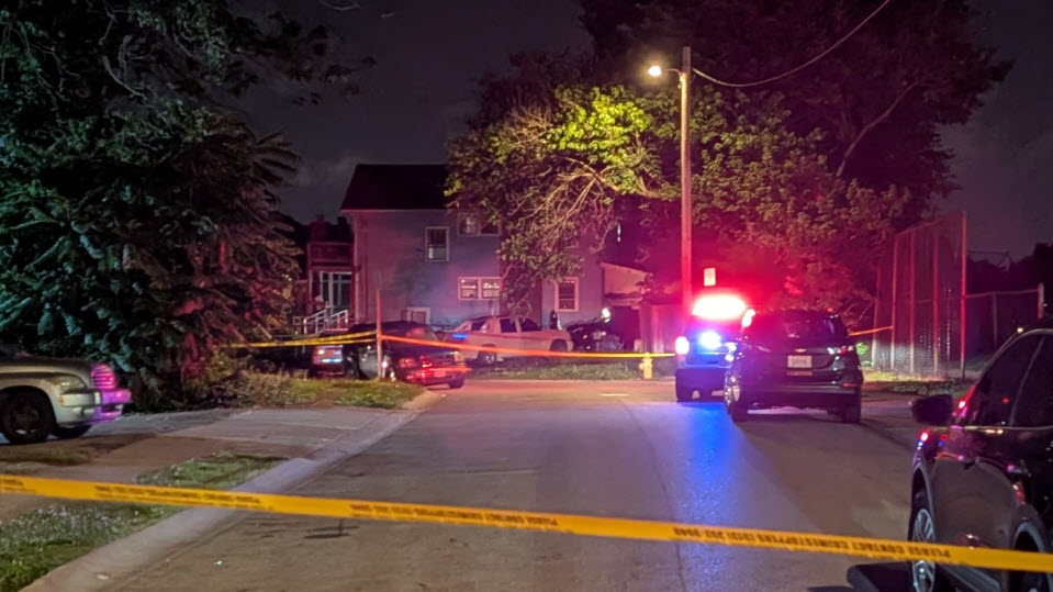 A homicide investigation is underway after one person was found shot to death across the street from a Cincinnati park overnight.