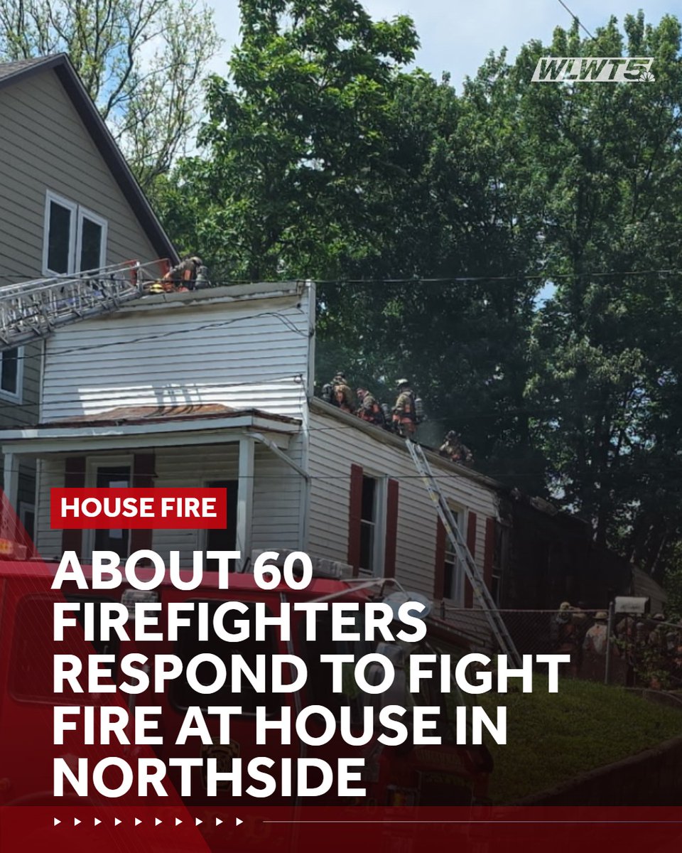 Dozens of Cincinnati firefighters were called to a house fire in Northside on Wednesday afternoon