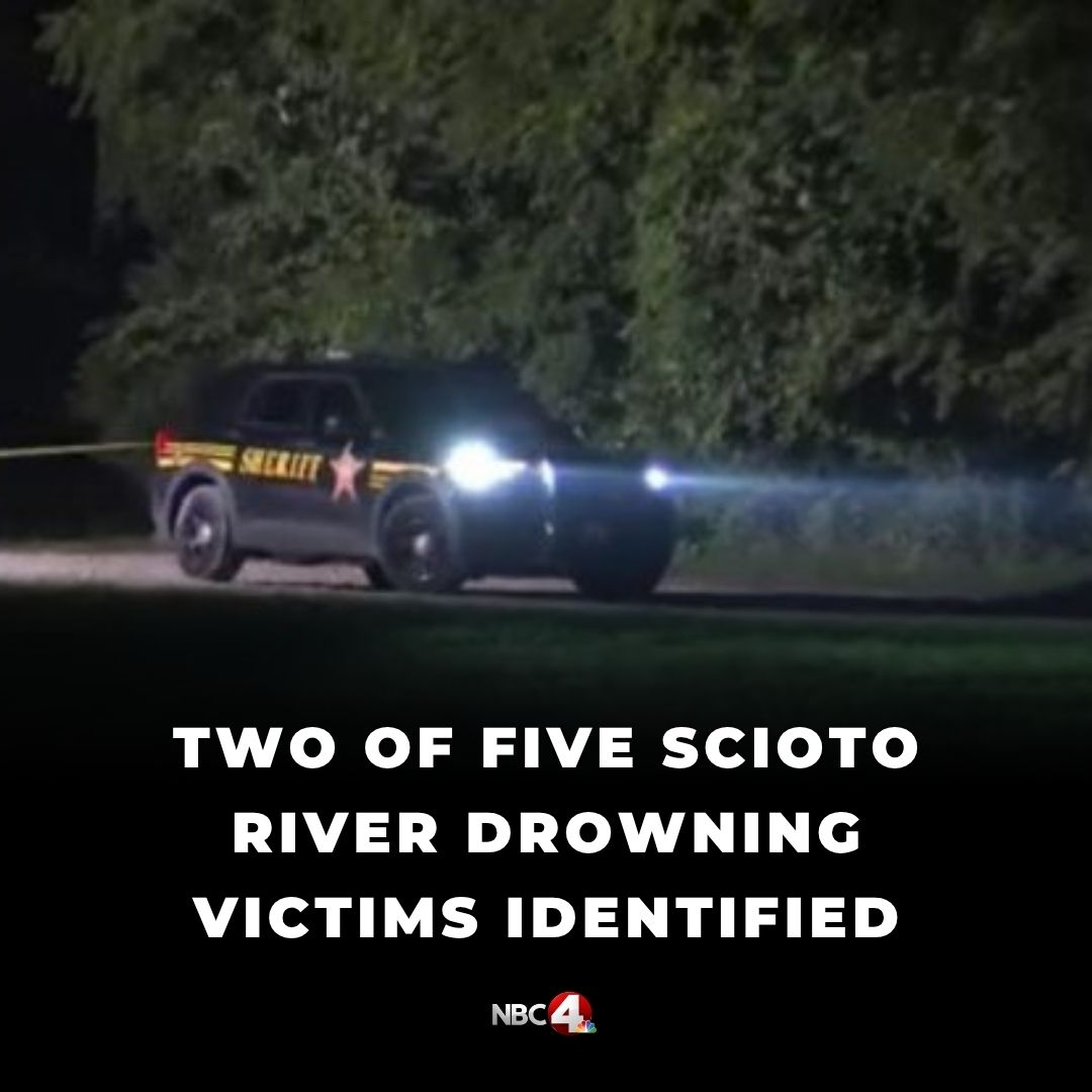 Two of the five victims who perished in Delaware County's Scioto River have been named