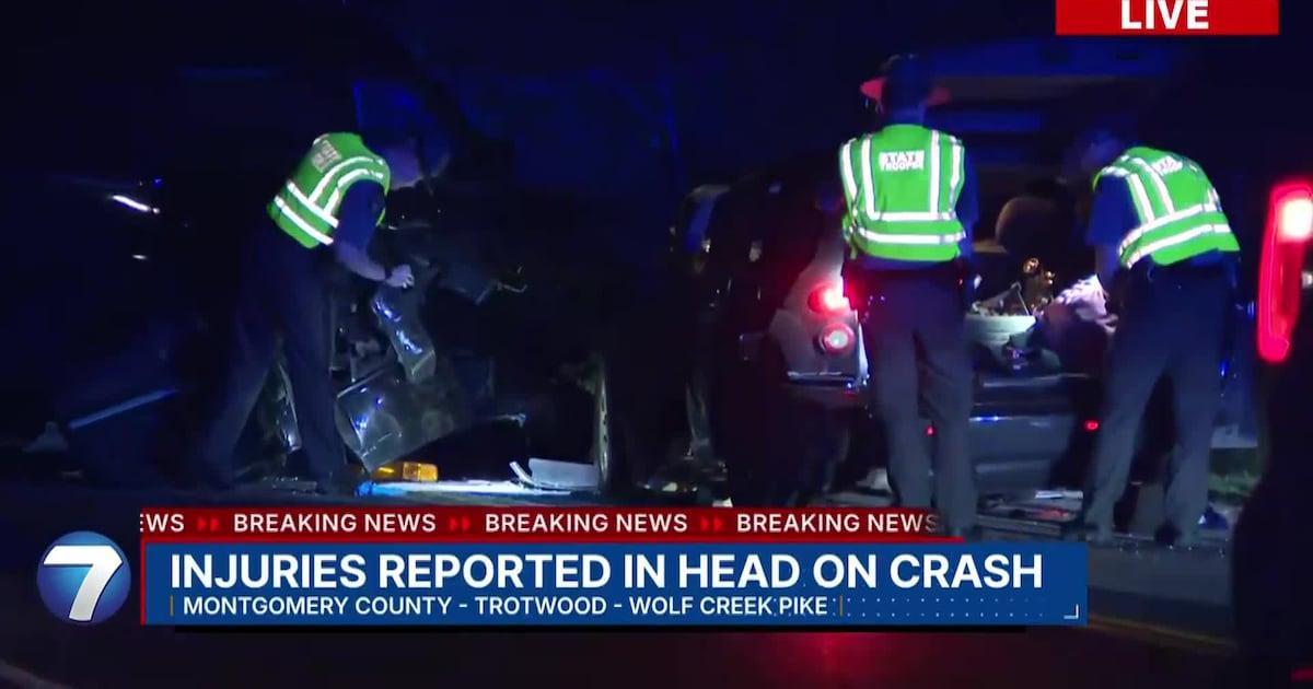 6 hurt after head-on crash in Trotwood