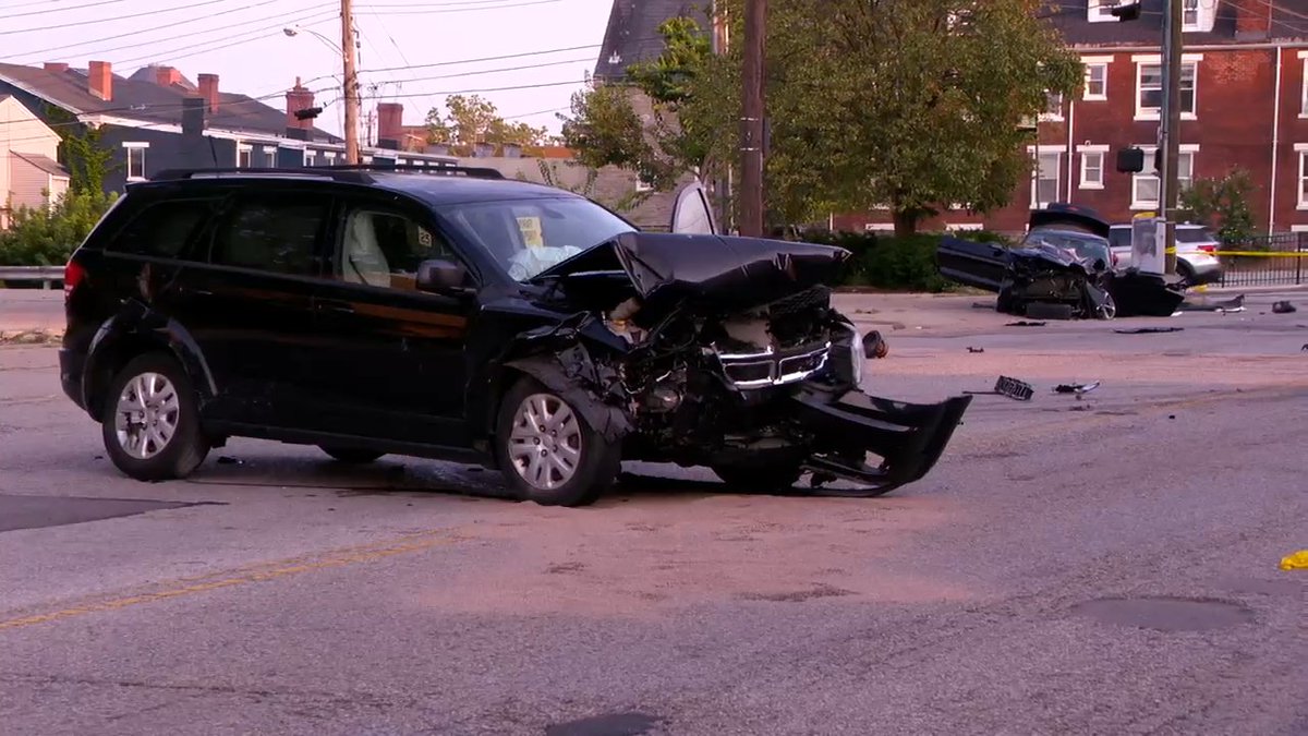 Three people suffered serious injuries after a crash in Walnut Hills Sunday night: