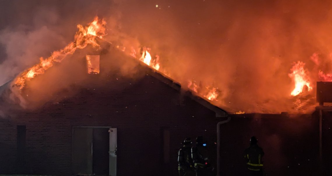 Fire crews battle blaze at Cherry Creek of Christ