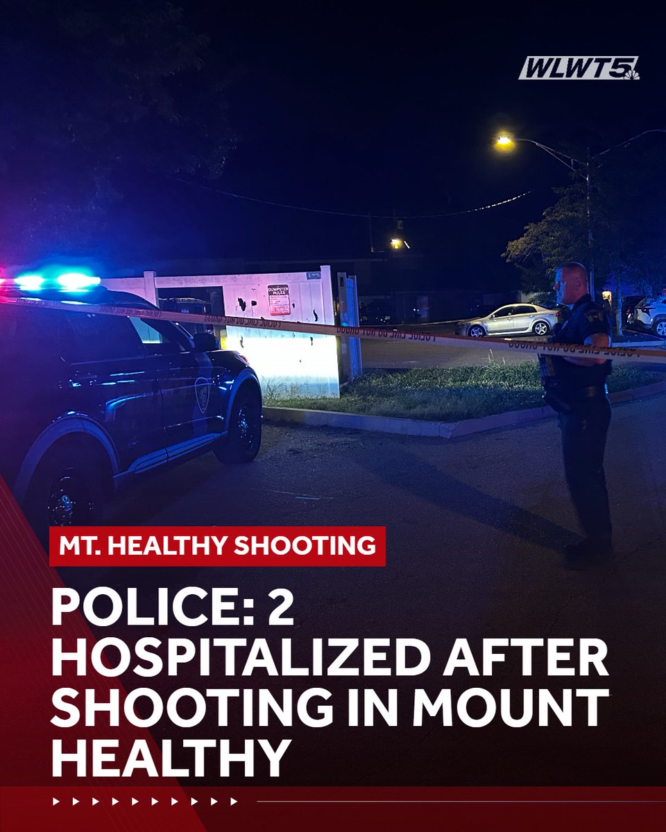 Two people were injured and rushed to a hospital after a shooting in Mount Healthy on Monday night