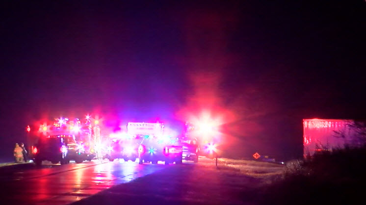 50-year-old West Union woman killed when semi passing another vehicle slams head-on into her compact car, troopers say