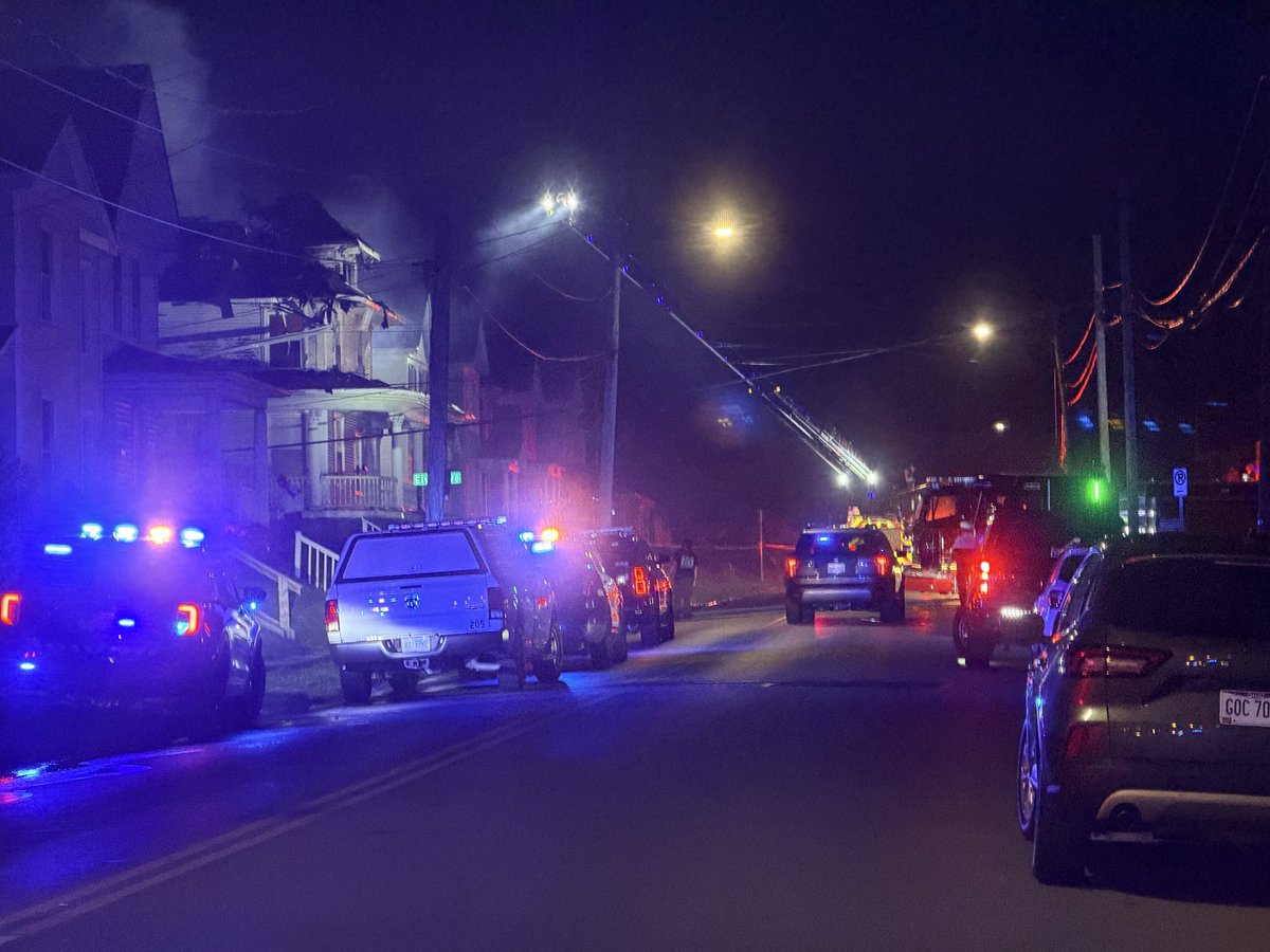The shelter in place order for the neighborhood in Hamilton near where a house was on fire has been lifted. This is what the scene looks like now around Eaton and Park Avenues 