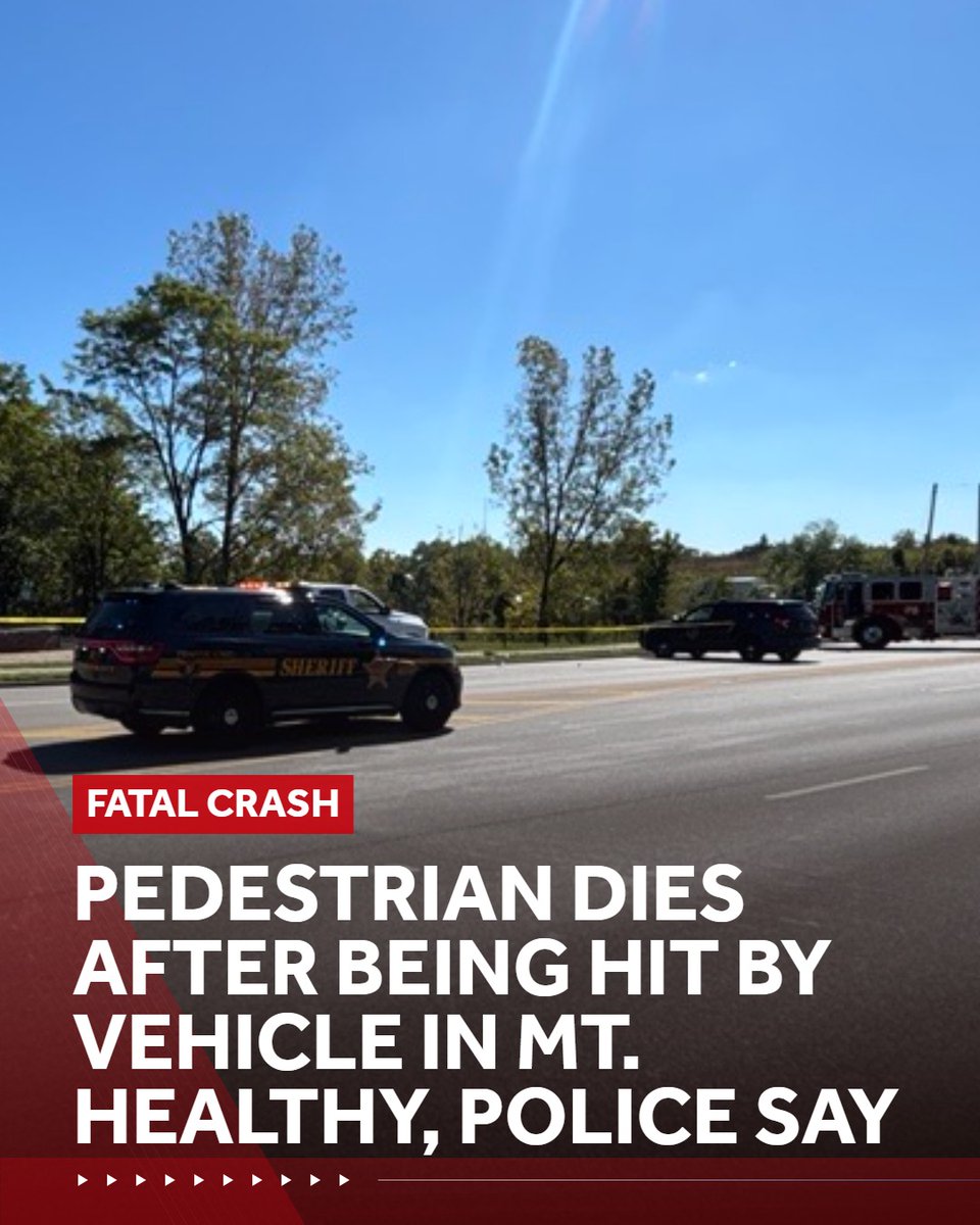 A pedestrian has died after being hit by a vehicle in Mt. Healthy Monday